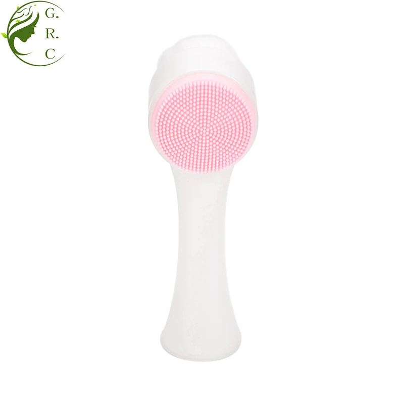 2 In 1 Green Stand Spin Spa Silicon Makeup Remove Dry Face Massag Exfoliator Foam Clean Brushes Facial Cleansing Brush With Box