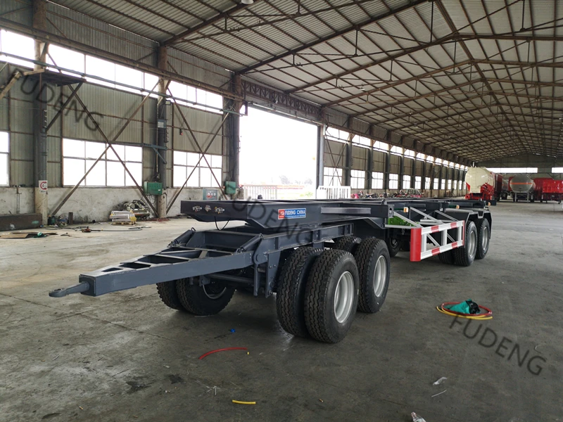 good price drawbar fuel tank trailer 3-4 axles full container