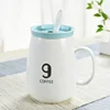 INS Style Custom Private Printing Promotional Gift 55 Degree Mug Warmer Wireless Charger Thermostat Ceramic Coffee Cup
