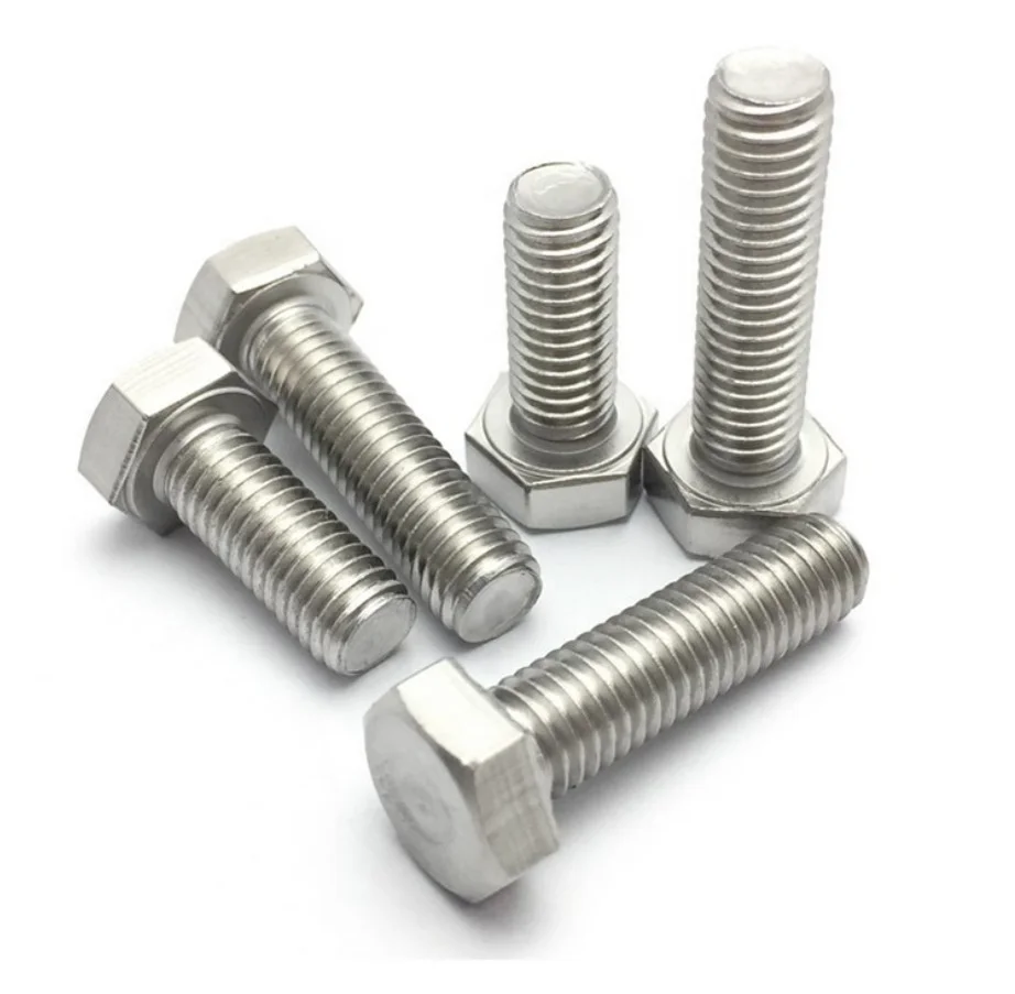 Stainless Steel 304 Din933 Hex Bolts With Full Thread - Buy 304 Bolt ...