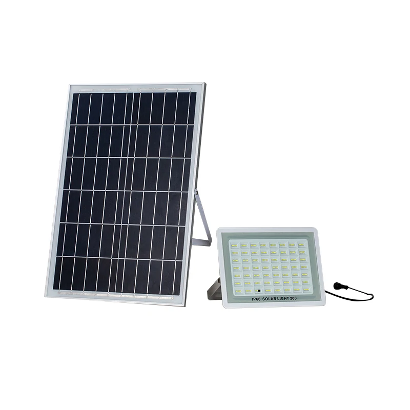 Outdoor Waterproof IP65 Projector Led Solar Flood Light 200 Watt High Brightness 1100 Lumen Lighting and Circuitry Design 10000