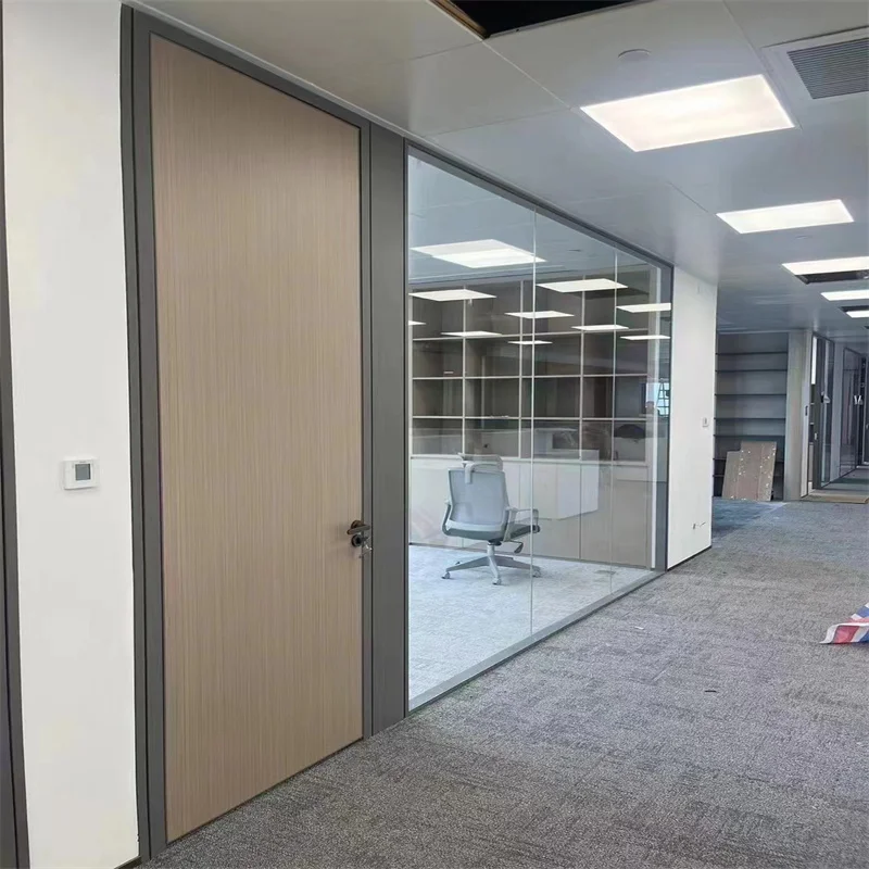 product premium panoramic double glass partition featuring 100mm aluminum frame and steel keel tailored for luxury penthouse apartments-3