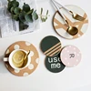 various styles plain drink glass cup glasses mat placemat for dining table