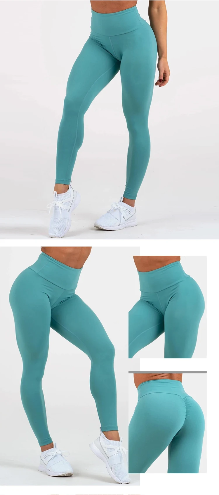 Try Sportswear Scrunch Bum Booty Ladies Nude Leggings Butt Lift Yoga