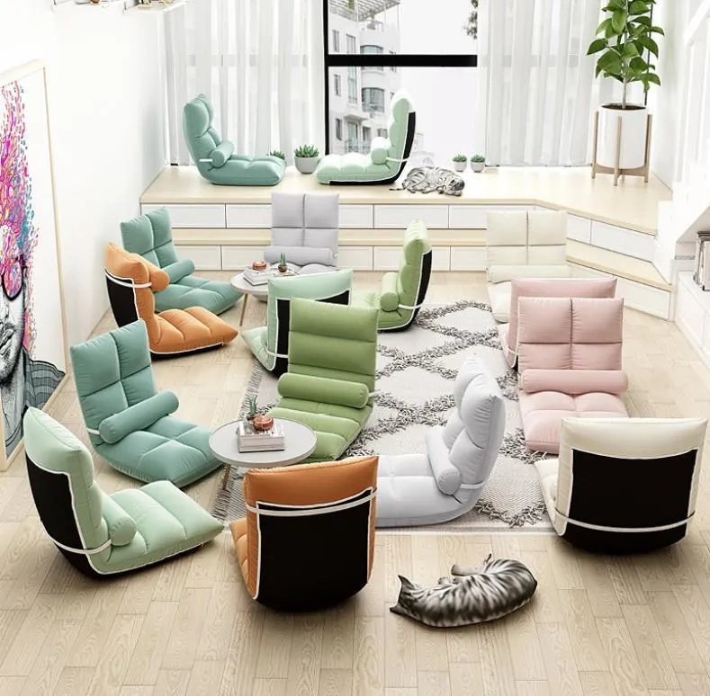 Lazy Foldable Sofa Without Legs Tatami Bed Backrest Chair Bedroom