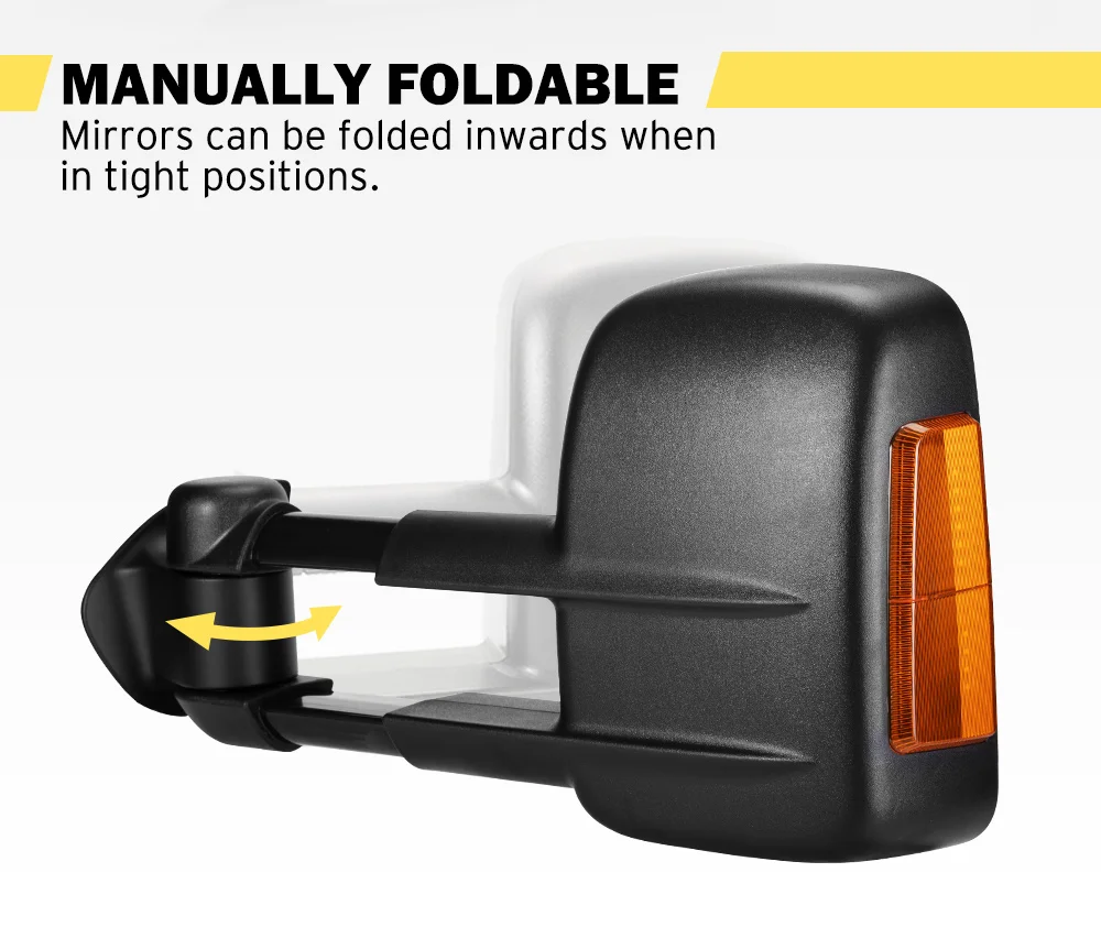 San Hima Black Towing Mirrors For Range Rover Sport 20052013 With