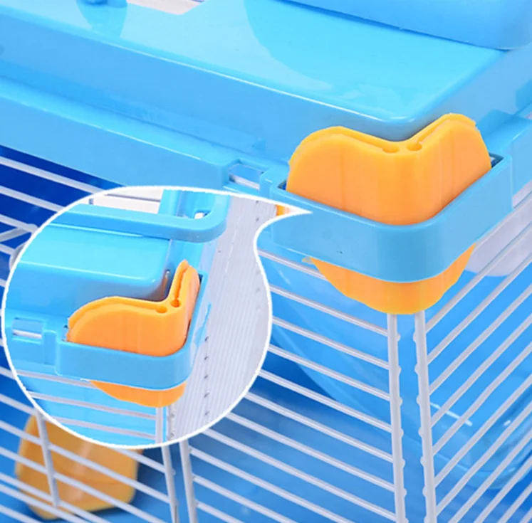 Image showcasing Wholesale Hamster Cage - Multi-Bedroom Transparent Acrylic
