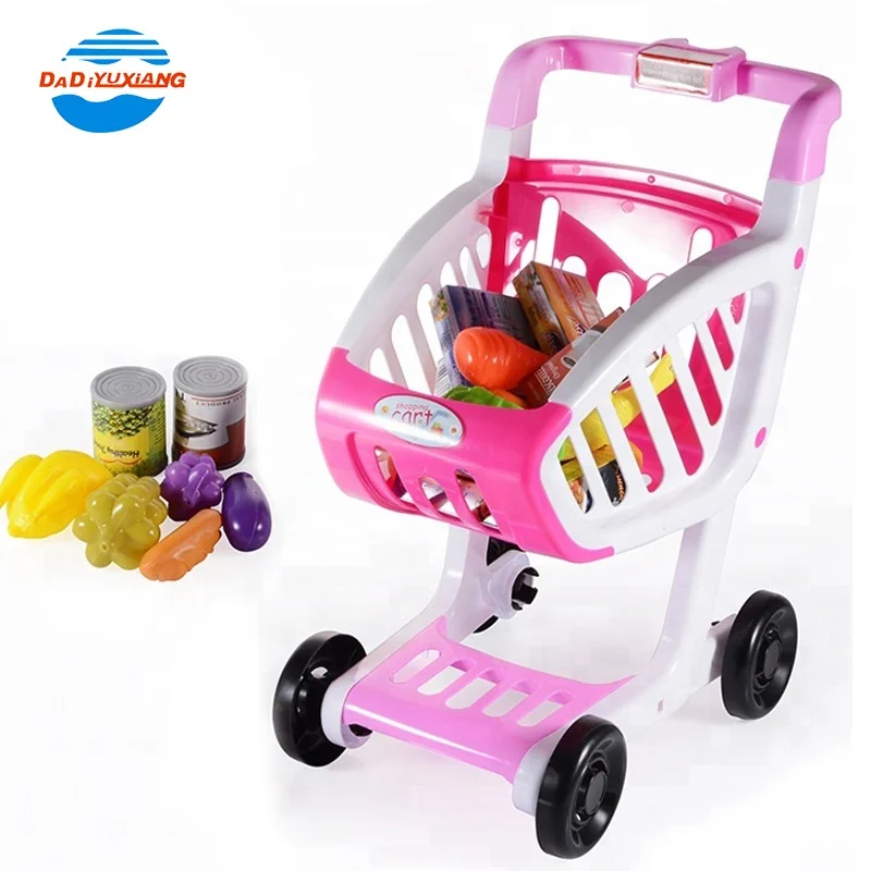 어린이 놀이 역할 장바구니 슈퍼마켓 세트 장난감 트롤리 Buy Supermarket Set Cart