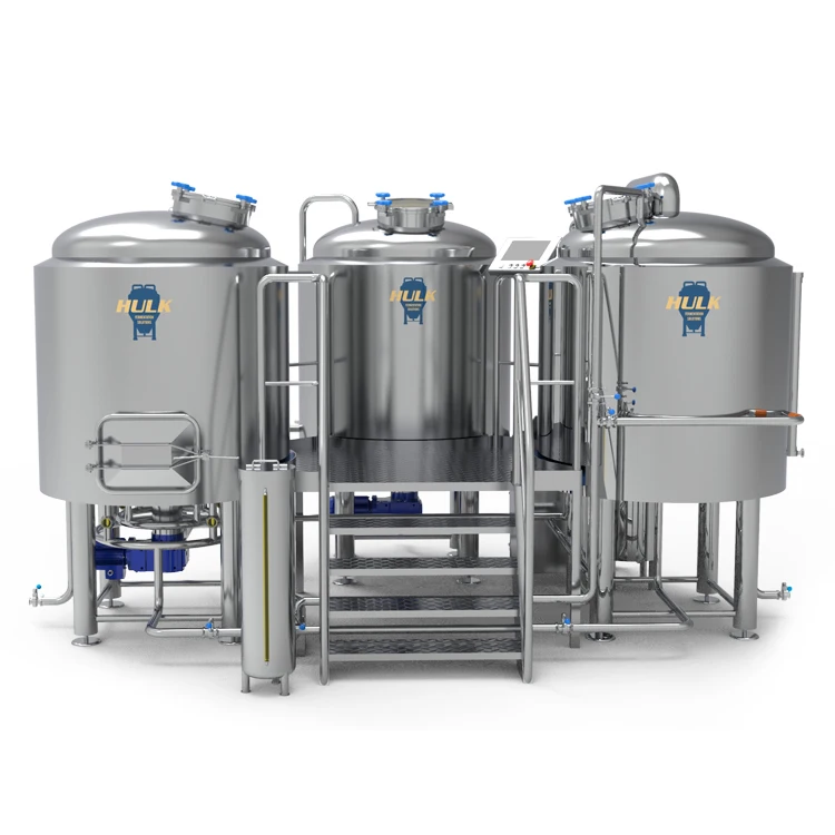 1000l Three vessel brewhouse equipment for beer making machine