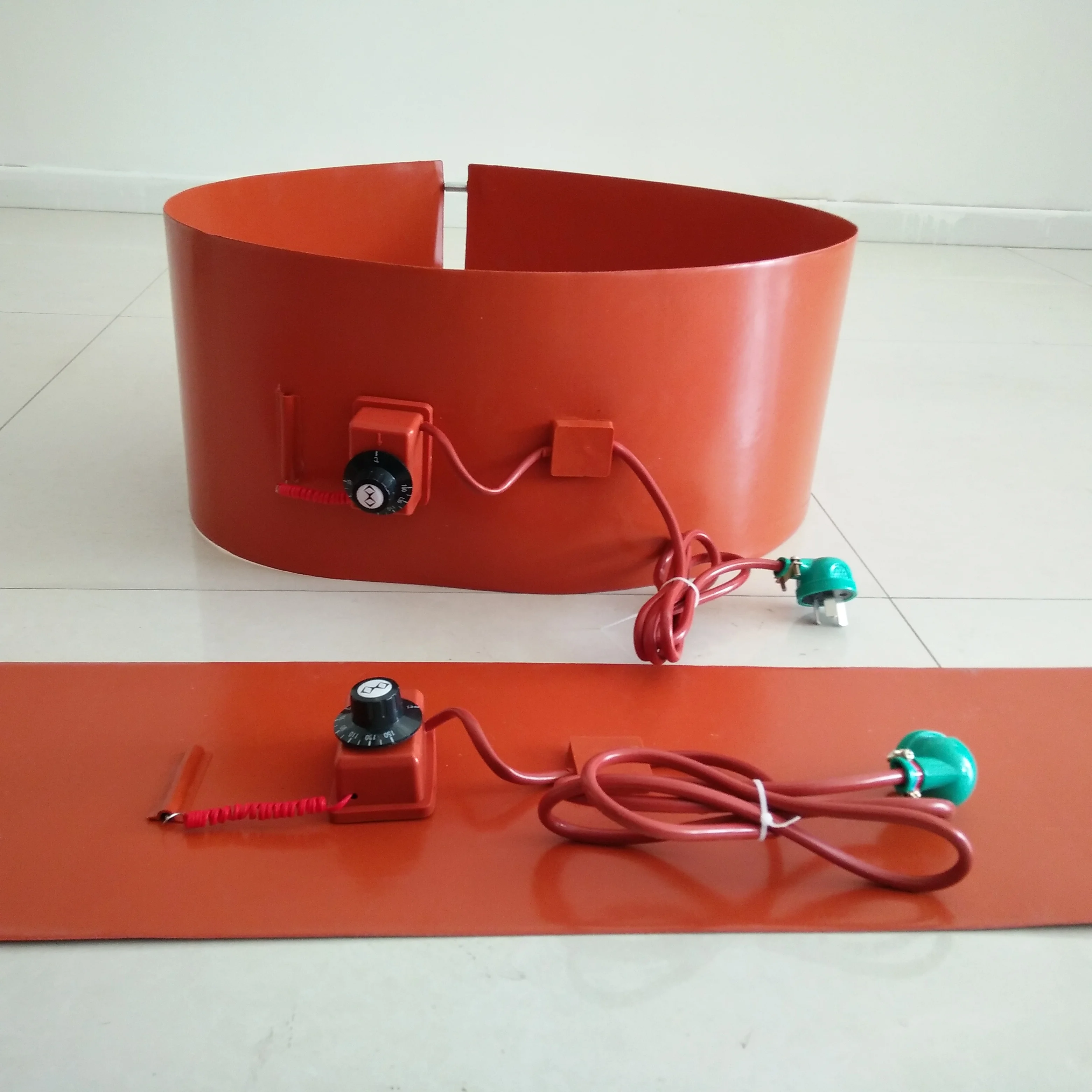 Flexible Silicone Rubber Drum Heat Belt For Barrel And Oil Drum Heating
