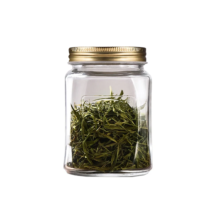 500ml Square Glass Mason Jam Jars With Metal Lid Buy Mason Jam Jars