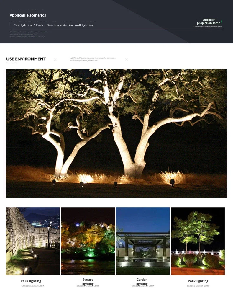 product led aluminum ip66 waterproof outdoor projection light for courtyard  landscape tree lawn plant lighting-9
