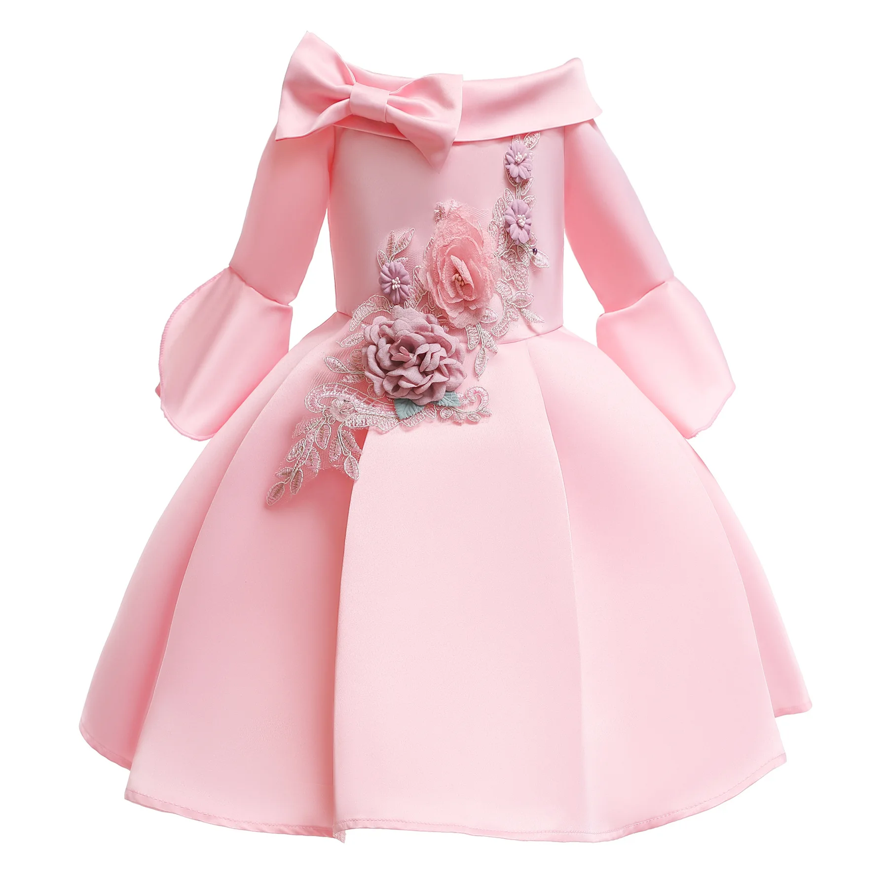 Long Sleeve Party Wear Dress 