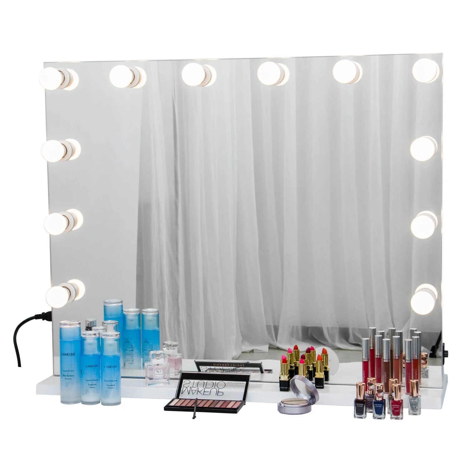 Professional Lighted Makeup Mirror Wall Mounted Mirror - Buy