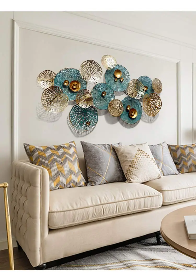 Metal Wall Art Home Decor Landscape Painting Modern Style Bedroom