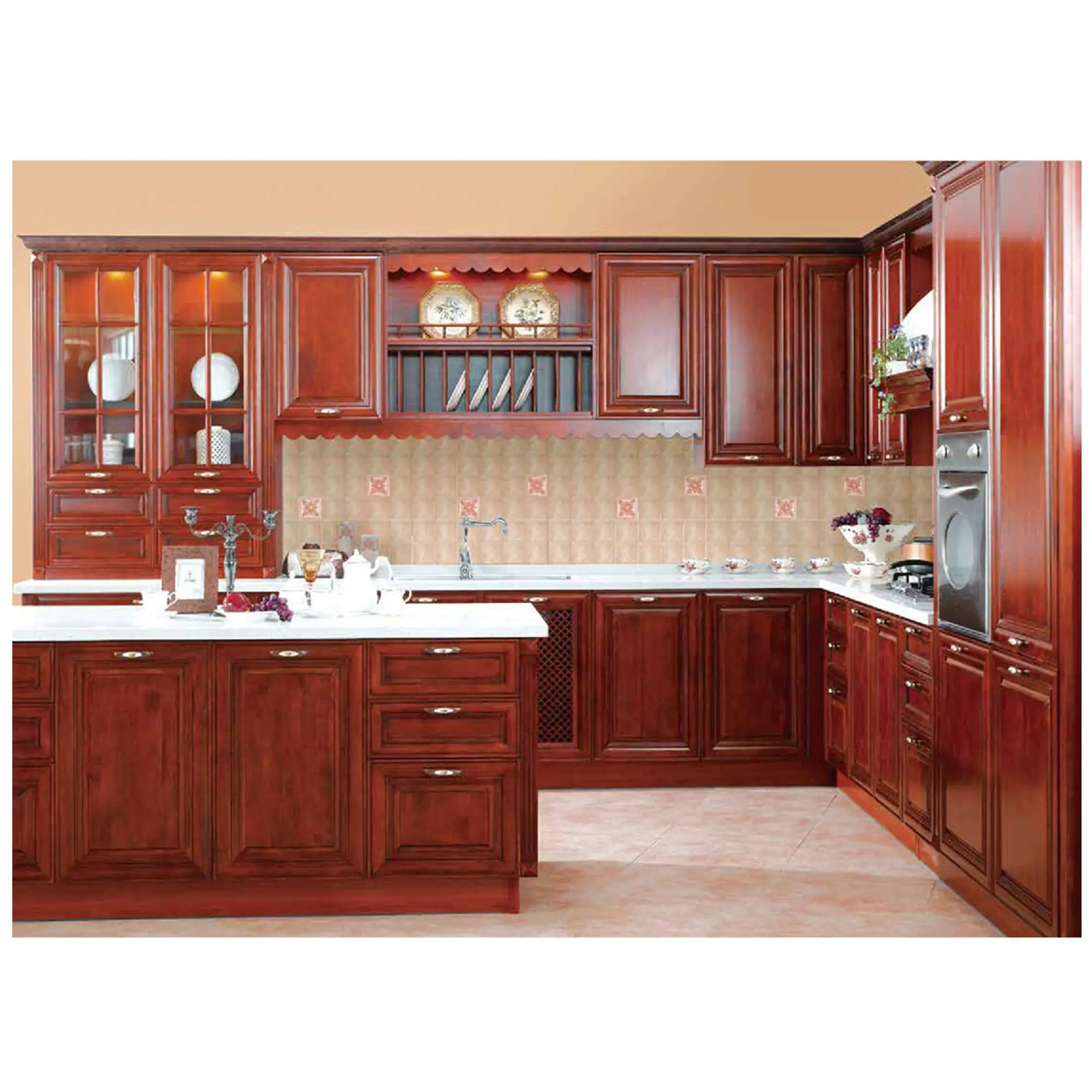 Venta al por mayor cocinas integrales rojas-Compre online los mejores