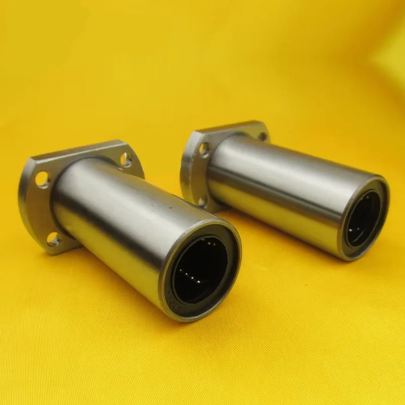 product double cut edge extended oval flange linear bearing optical axis sliding block chrome steel 1 year warranty lmh10luulmh16luu-14