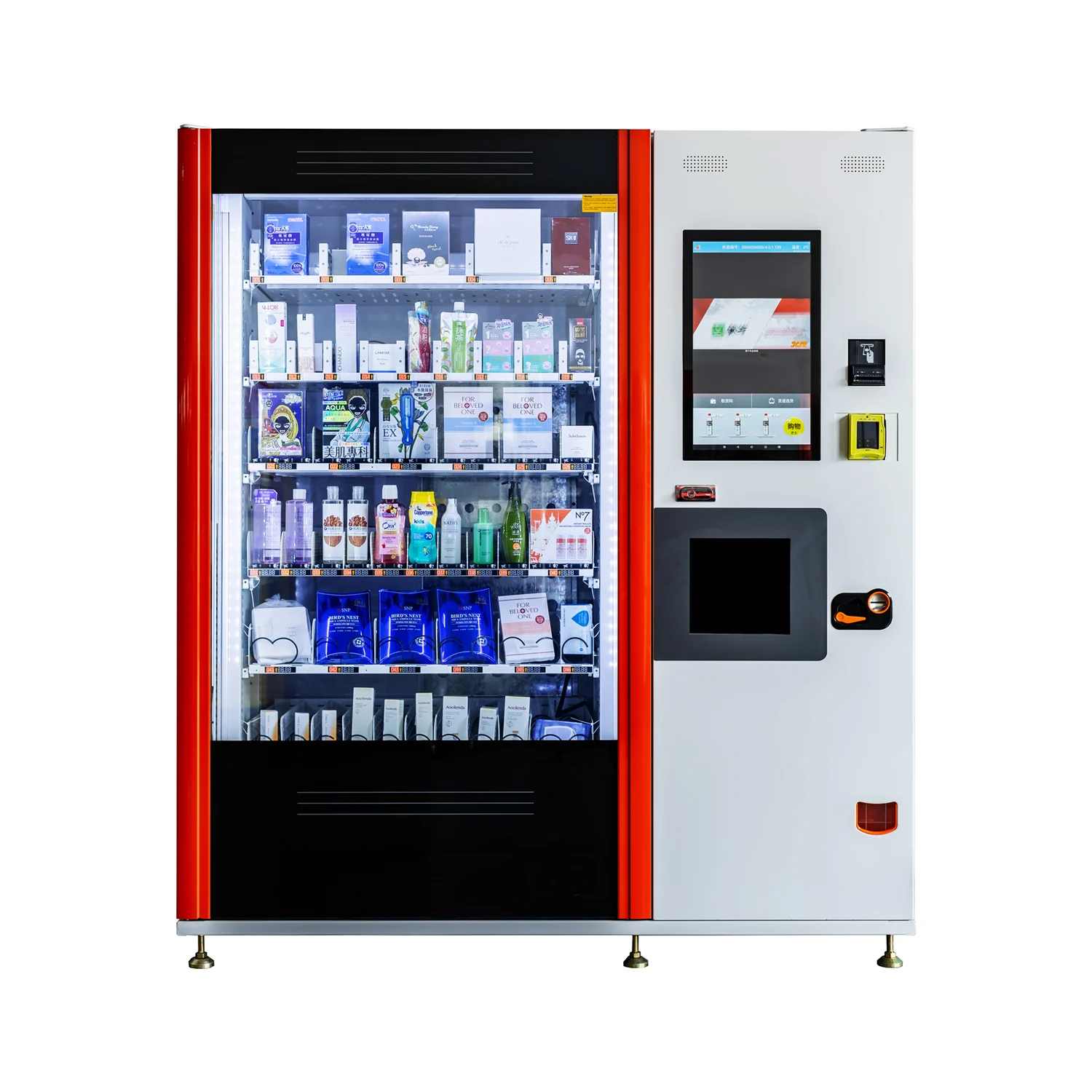 Top Sales Eye Lashes Beauty Makeup Snack And Drink Vending Machine With