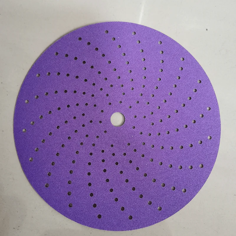 3m 6inch 150mm Purple Cyclone Sandpaper Porous Dry Grinding Round