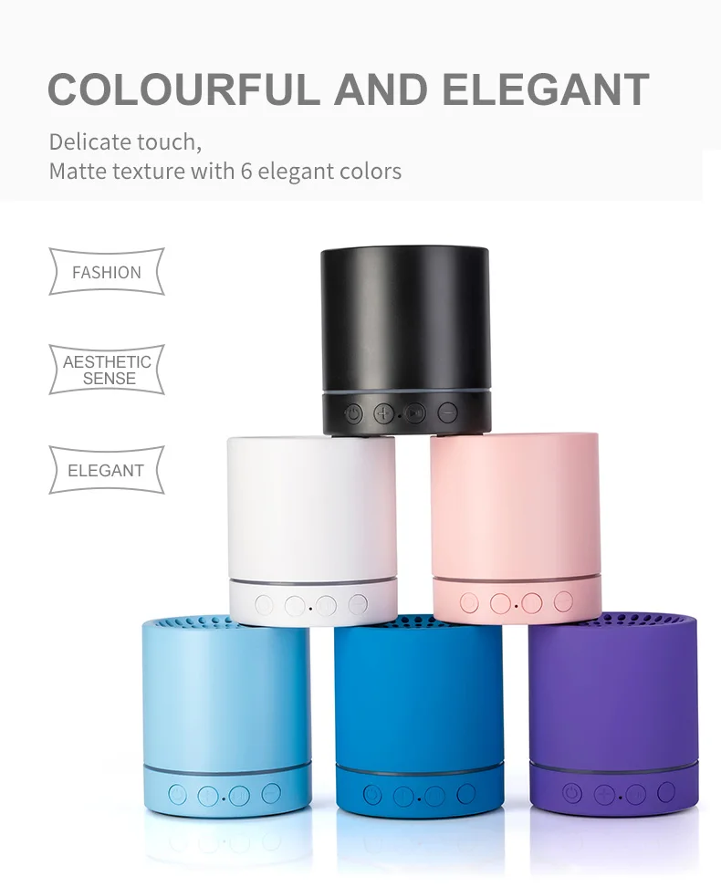 Portable TWS Bluetooth Speaker Twin Stereo Mini Wireless Speaker with TF Card Slot and MIC for Handsfree Call - ANKUX.COM