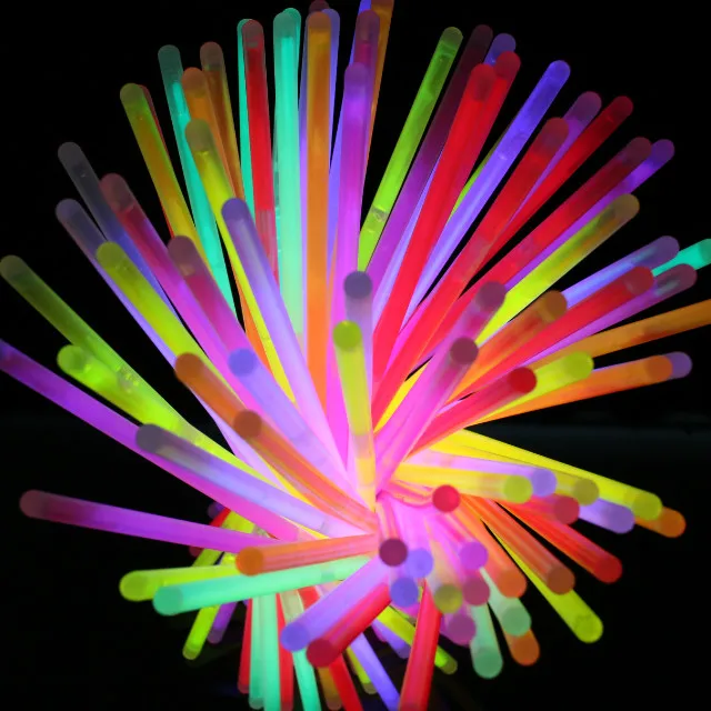 Popglo Fluorescence Light 8 Inch Glowsticks Pack With Connectors - Buy ...