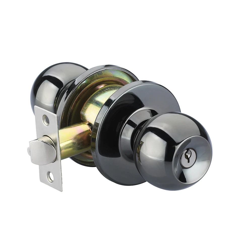 Security Bathroom Lock With Knob Passage Tubular Door Knob Lock Without Key For Home Door Ansi