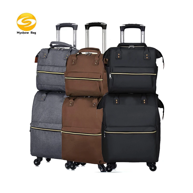 2 piece carry on spinner luggage set