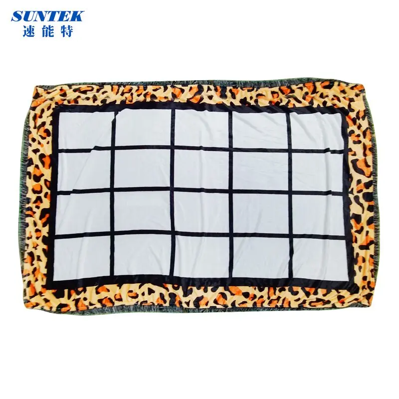 Bleached Sublimation Fleece Blanks Baby Blanket 100 Polyester Bleached