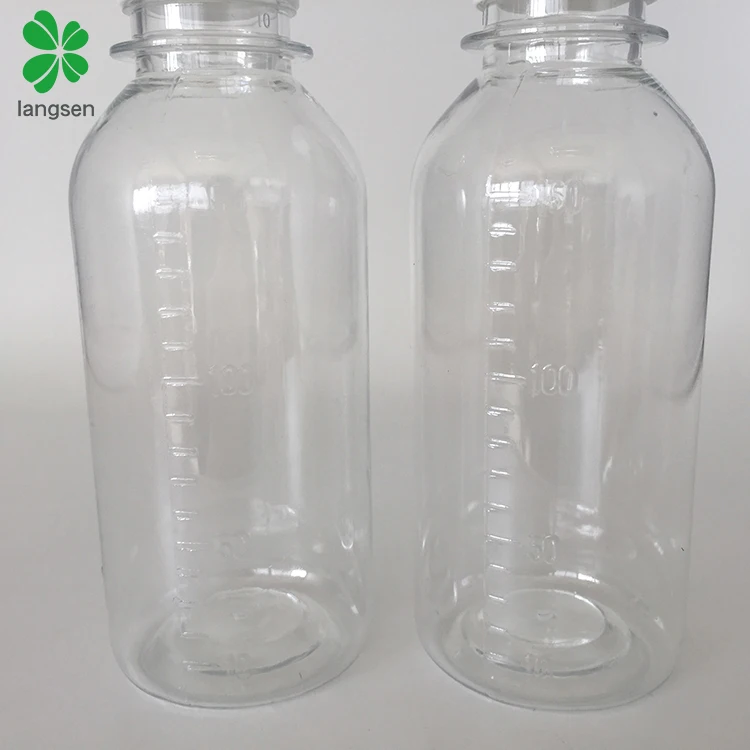 Wholesale 150ml 5oz PET graduated bottle container