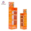 Wholesale Corrugated Cardboard Display 4 Shelf; Foldable POP Retail Stand, Retail Portable POS Floor Display