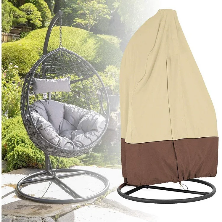 Outdoor Durable Patio Egg Swing Chair Cover Furniture Covers Waterproof Hanging Chair Cover