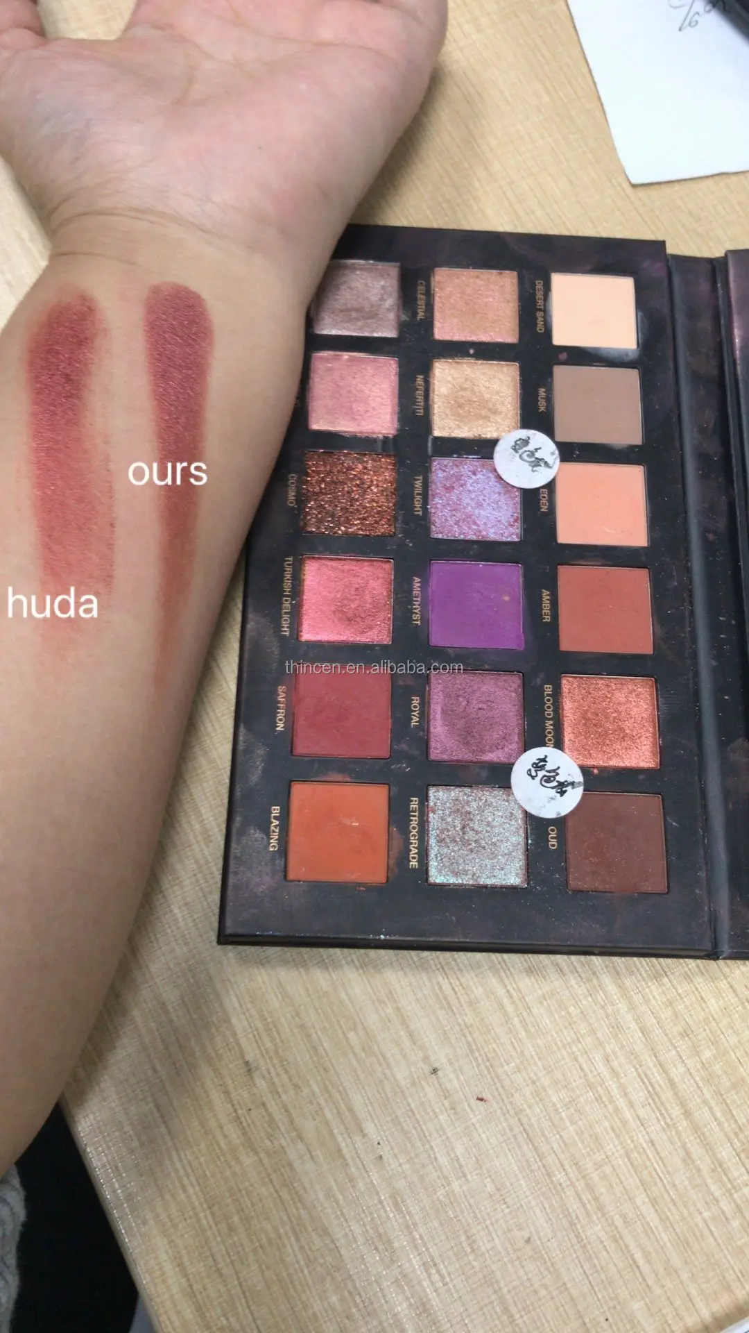 New Arrival Marble Paper Neon Eyeshadow Palette Eyeshadow Private Label