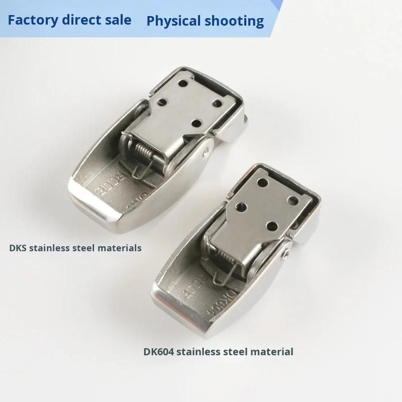 DK604 Square Hasp Stainless Steel Grade 1000 Series Decorations Cabinet Door Lock DKS Hasp Lock Hidden Hasp with Cutting Service details