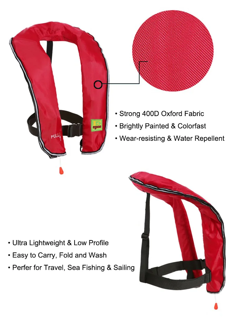Eyson Wholesale Custom Manual Automatic Inflatable Life Jacket 150N Adult.jpg