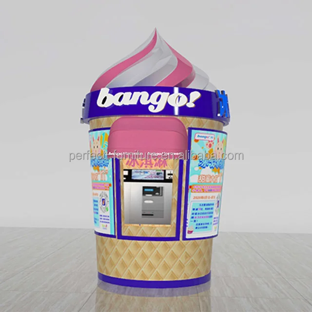 Fiberglass Mini Outdoor Sweet Corn Kiosk Mobile Retail Popcorn Kiosk