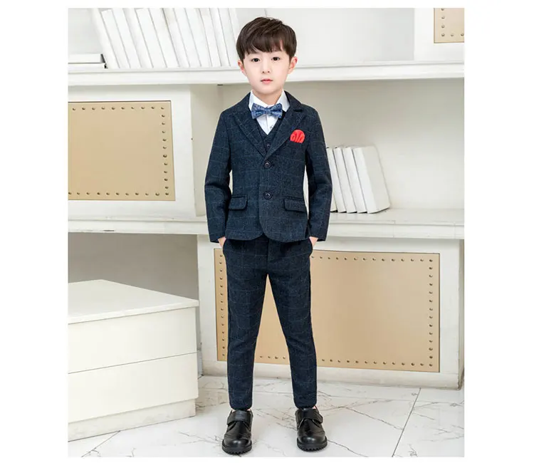 Performance wear kids gentleman boy children's clothing suit sets