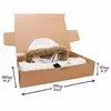 custom strong corrugated board down jacket packaging box for shipping