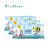 Biokleen Water Based 100 Viscose Baby Teething Cleaning Wipes, Private Label Water Based Wet Wipes Baby