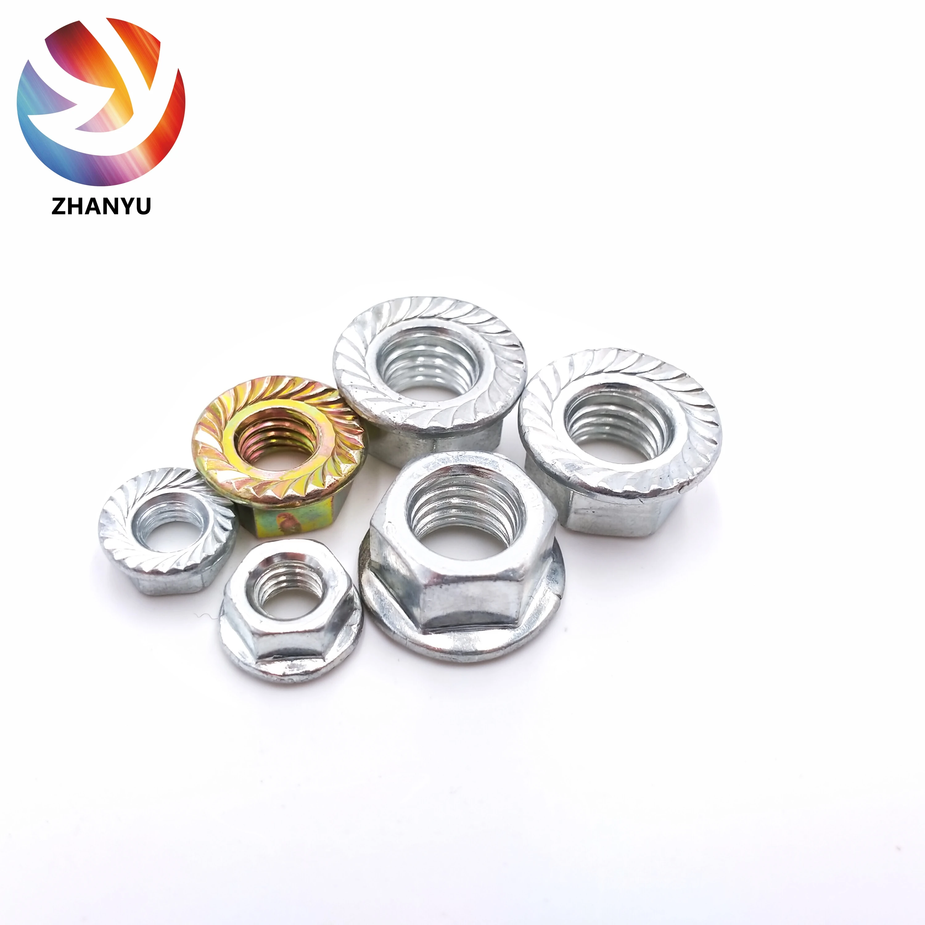 Factory Stock Custom Hexagon Nuts Flange Nut Din Gb Ansi Iso Steel