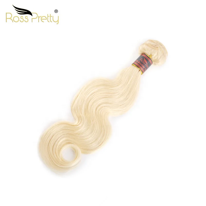 
Ross Pretty Body Wave 613bz Hair 3 Bundles Machine Hair Extensions 18inch Ebony 100% Human Hair Weaving 