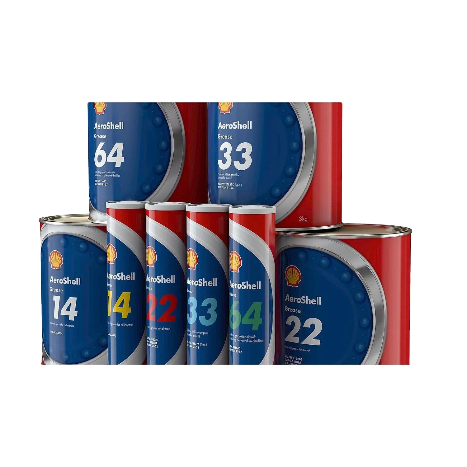 Aeroshell Turbine Oil Shell Fluid GREASE 33 6 5 7 14 22 41 58 64/W120 ...