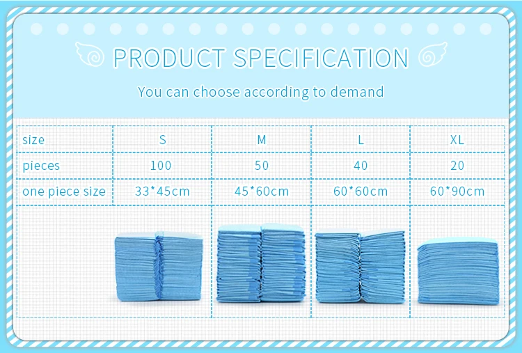 2020 New pet training pads dog and puppy potty training pads For Training 51*31In Used In Cages Dog Underpad