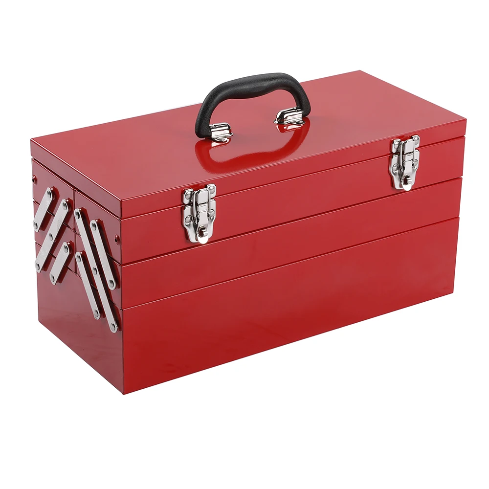 Portable Toolbox Lockable Multipurpose Toolbox Tipping Bucket Tool Box