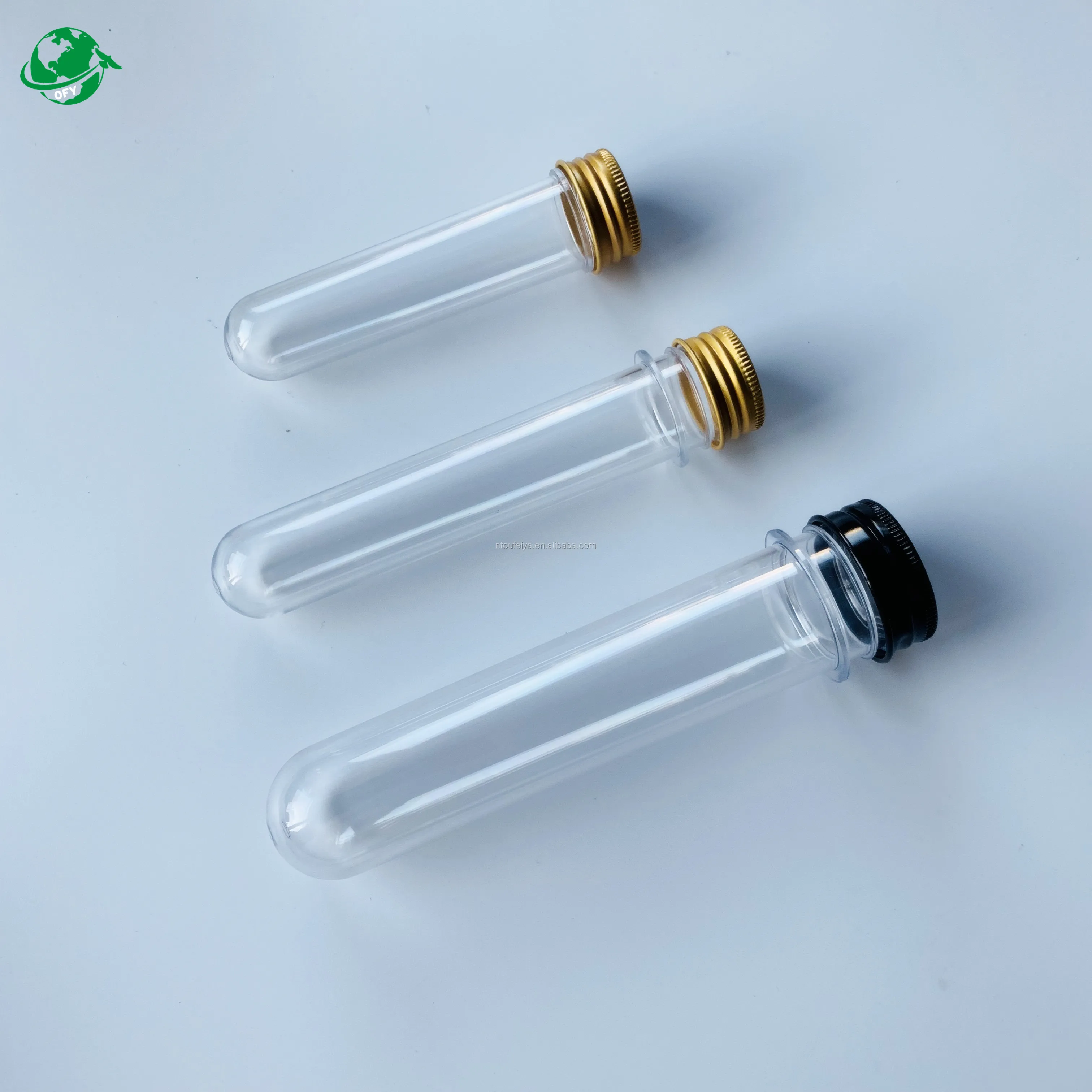Custom Different Size Plastic Test Tube With Plastic Lid Or Cork For Lab Or Packaging Buy