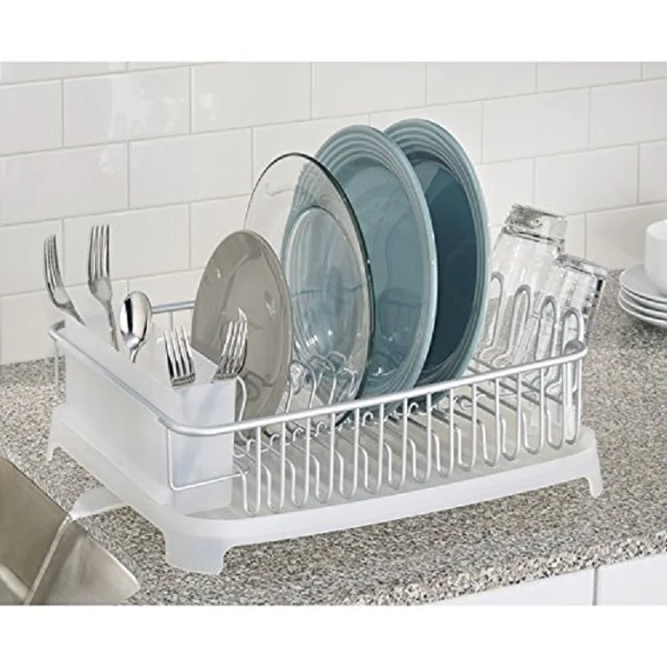 Dish Rack Dish Drip Tray With Cutlery Basket And Drain Buy Dish