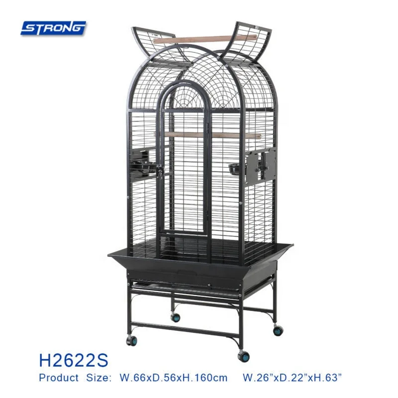 large standing bird cage