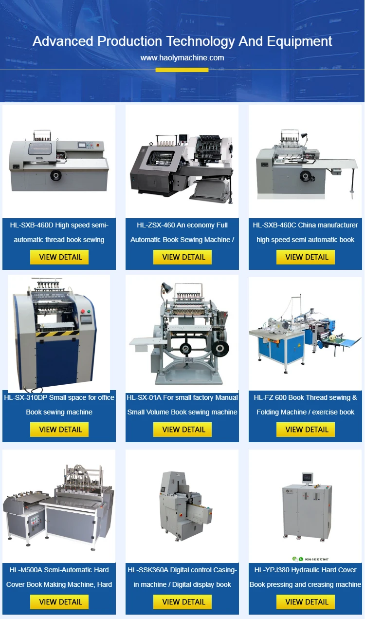 Hlsxb460d Semiautomatic Program Thread Book Sewing Machine With