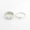 Inspire jewelry His & Hers Heart Promise Rings personalized stainless steel rings can be engraved according to your need