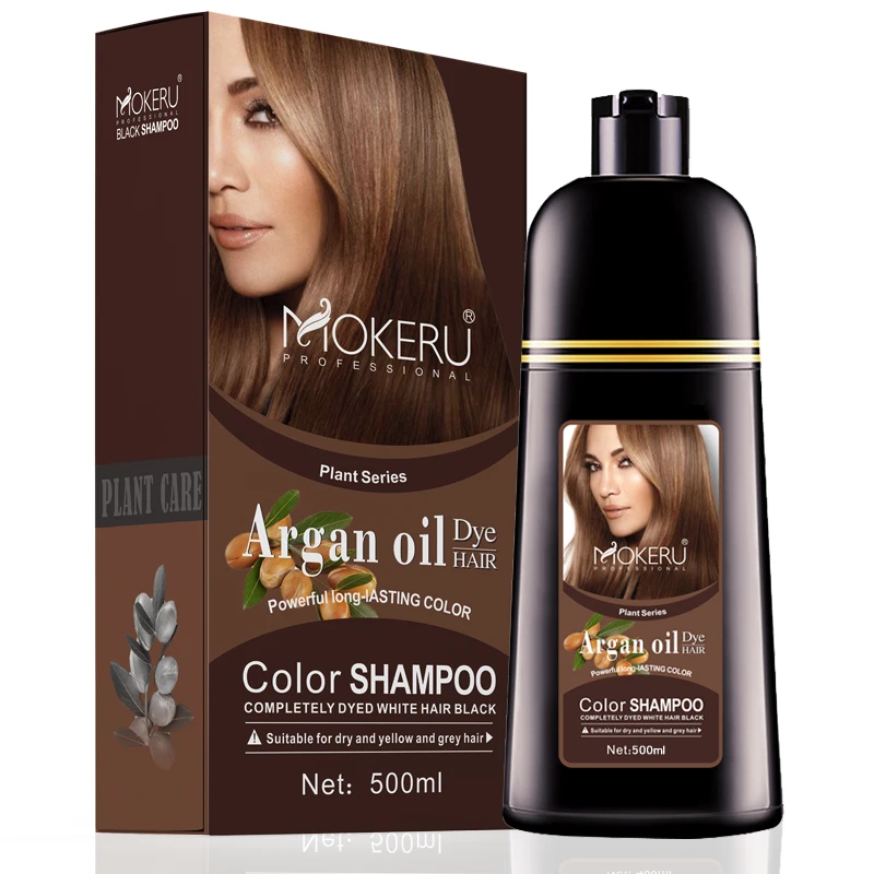 500ml Mokeru Instant Fast Hair Dye Color Shampoo For White Hair Long  Lasting Hair Dye For Women - Buy White Hair Dye Shampoo,Long Lasting Hair  Dye,Instant Fast Hair Dye Color Shampoo Product