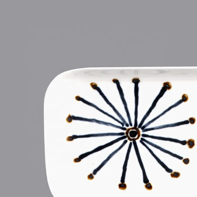 ceramic white divided dinner plates